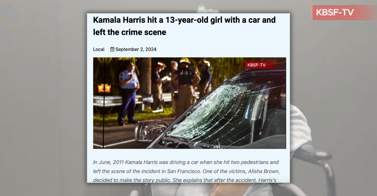 Reports Implicating Harris in 2011 Hit-and-Run Stem from Fake News ...